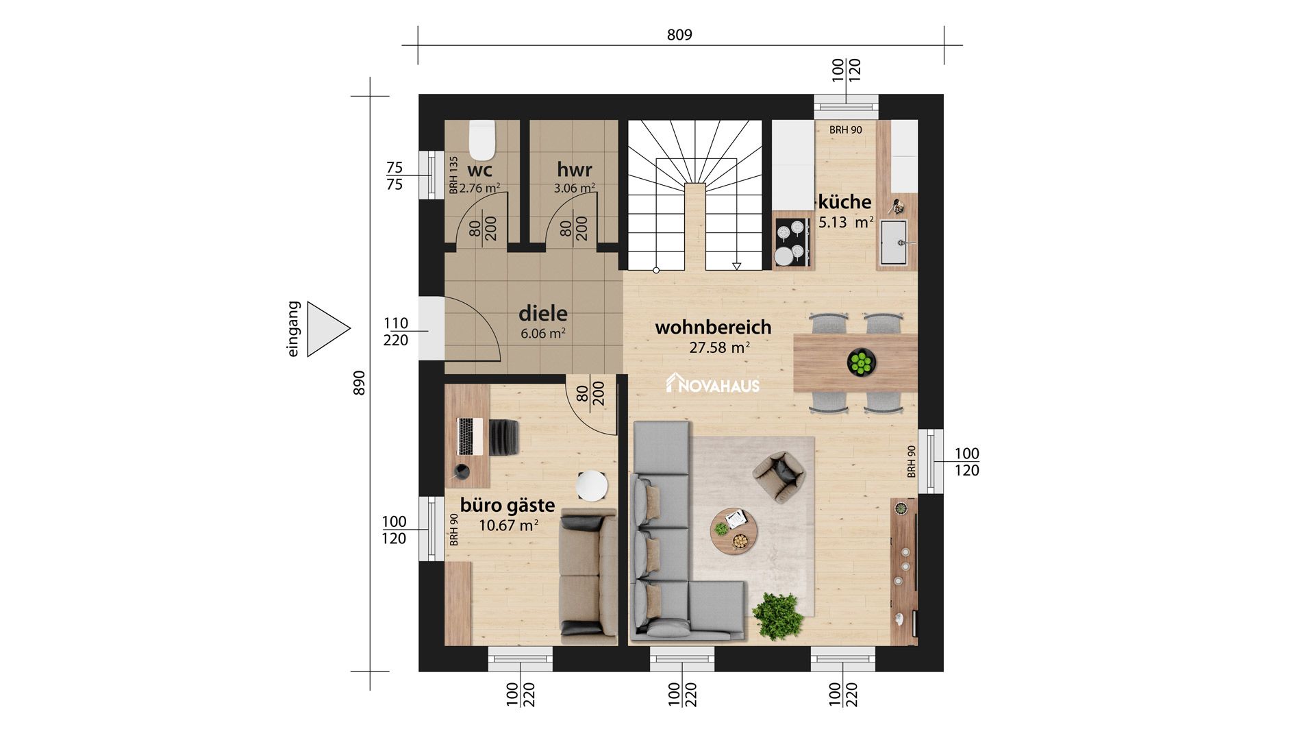 Aktionshaus 110 Grundriss Erdeschoss